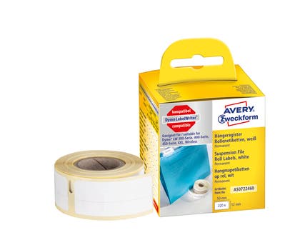 Etiketter Avery AS0722460 50 x 12 220 st/fp