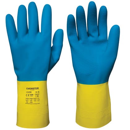 Kemikalieskyddshandske latex