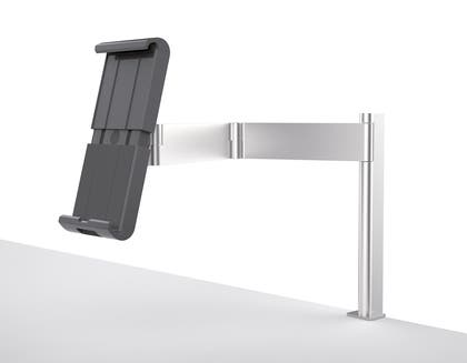 Tablet Holder Table Clamp silver