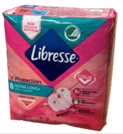 Bindor Libresse Invisible Ultra Long