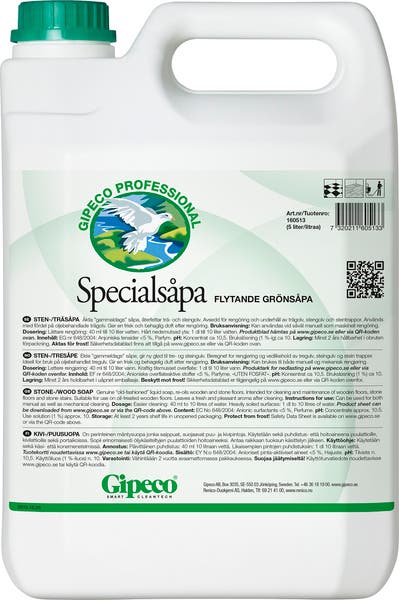 Såpa Special Flytande grön Gipeco 5 Liter