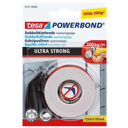 Monteringstejp Tesa Powerbond Ultra Strong
