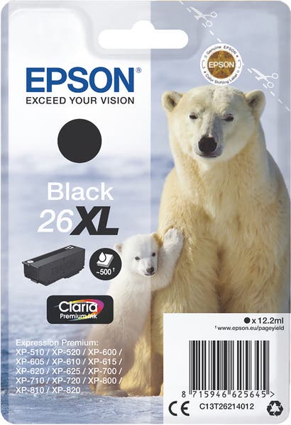 Bläckpatron Epson 26XL Svart