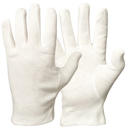 Handske bomull vit
