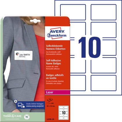 Namnskylt Vit Avery