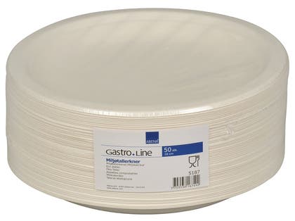 Tallrik flat Miljö 18 cm 50 st/fp
