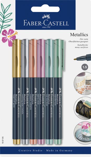 Märkpennor Faber-Castell metallic