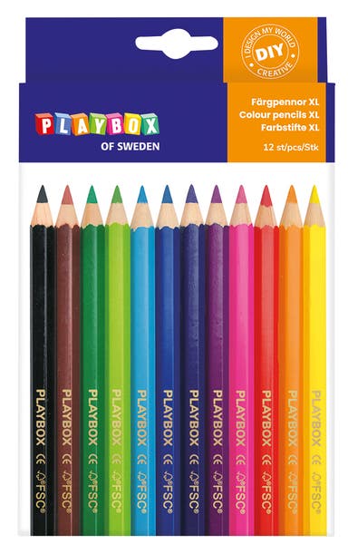 Färgpennor Jumbo 12 st/fp
