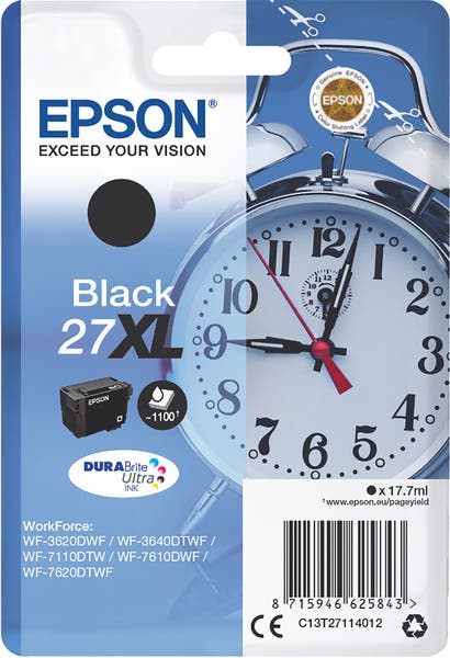 Bläckpatron Epson 27XL Svart