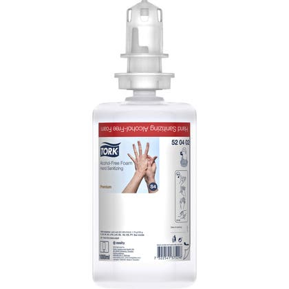 Handdesinfektionsskum utan alkohol S4 Tork 1 Liter