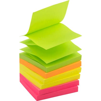 Notis Z-block Neon 76x76mm 6/fp