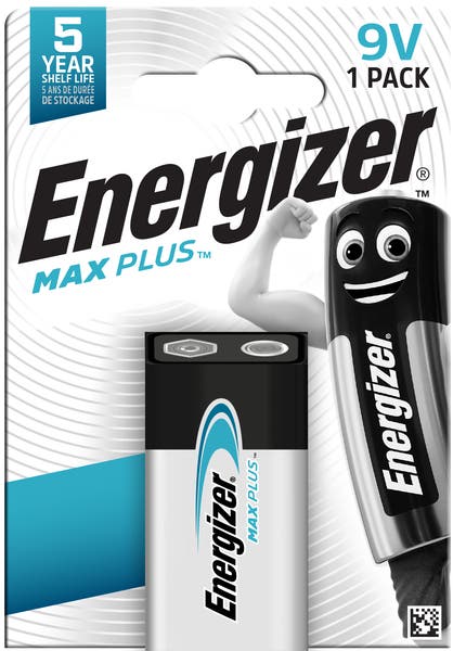 Batteri Max Plus Alkaliskt 9V 6LR61 Energizer 1-pack