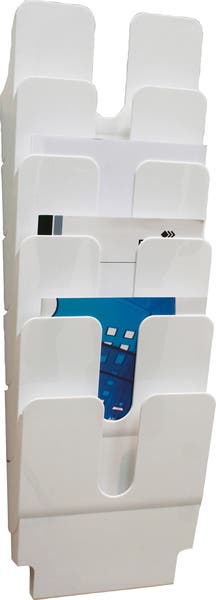 Blankettfack Flexiplus 6 A4 stående vit