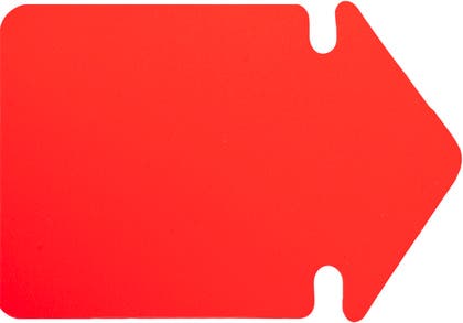 Skyltkartong Pil 130 x 90 mm 25-pack