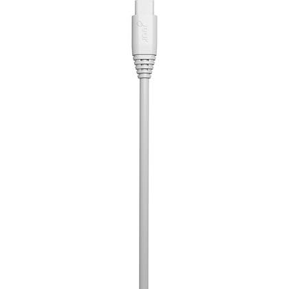 Synkkabel MicroUSB Vit Rund Kabel Gear