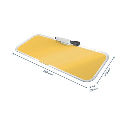 Memotavla i Glas Leitz Cosy 380 x 150 mm