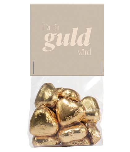 Chokladhjärtan guld Goody