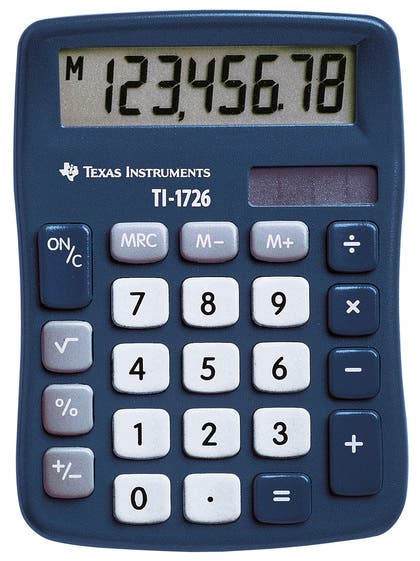 Bords-/ Miniräknare Texas TI-1726