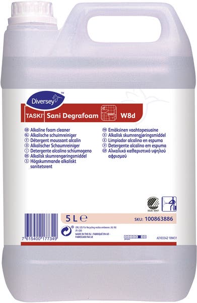 Sanitetsrengöringsmedel Sani Degrafoam alkaliskt