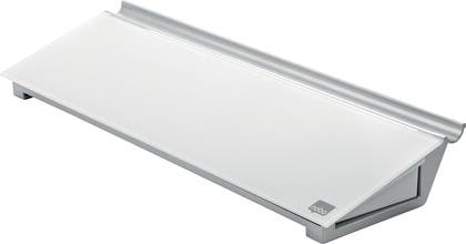 Memotavla glas 46 x 12,5 cm vit Nobo