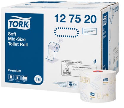 Toalettpapper 2-lags till T6 Twin dispenser Tork