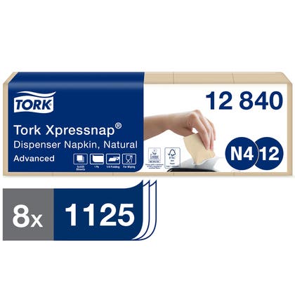Servett 21,3 x 33 cm Dispenser N4 Tork