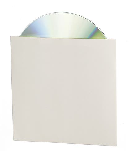 CD-konvolut vit kartong