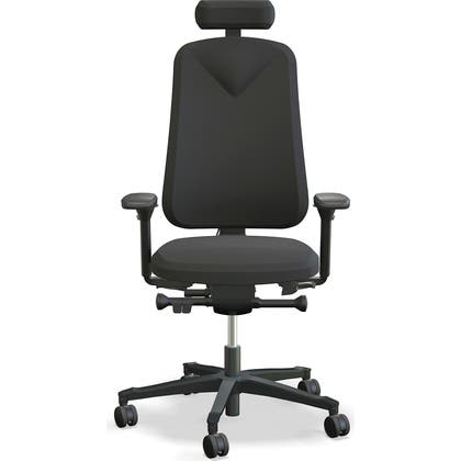 Kontorsstol Höganäs 390 komplett svart
