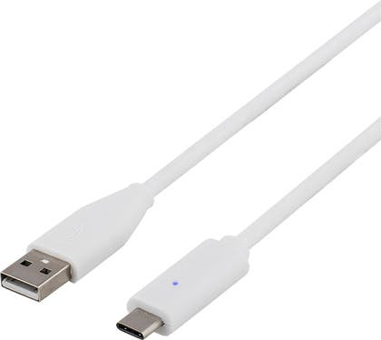 Vändbar kabel USB-C - A 2.0 Deltaco