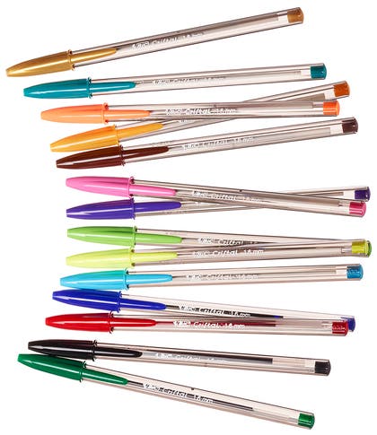 Kulspetspenna Bic Cristal Colour 15-pack