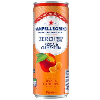 Kolsyrad dryck Pesca & Clementina Zero 33 cl inkl pant San Pellegrino