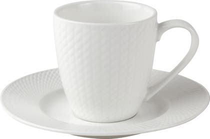 Kaffe- mugg / kopp / fat Victoria vit