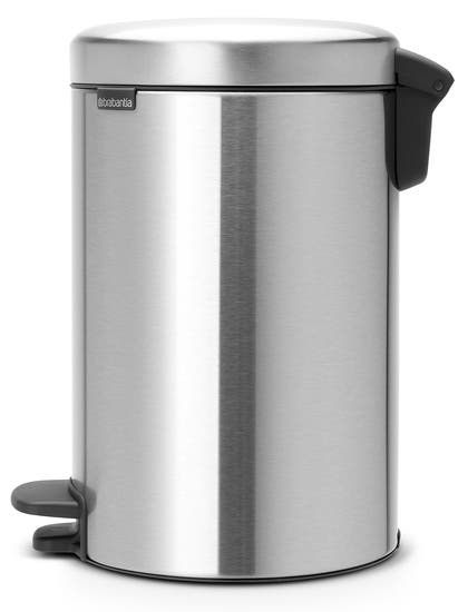 Papperskorg/Pedalhink Silent Brabantia NI matt stål 12 Liter
