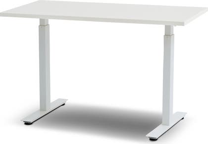 El-Skrivbord Madrid vit underrede /vit bordsskiva i laminat 1200 x 600 mm