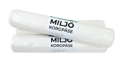 Avfallspåse 30 Liter vit 9my 100 st/fp