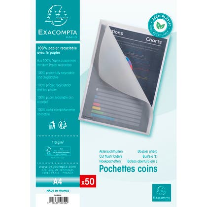 Pappmapp A4 klar 50/fp