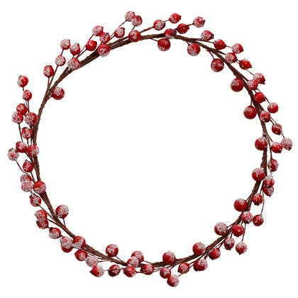 Krans röda bär 30 cm