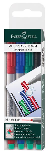 Märkpenna Faber-Castell 1526 Medium 4-pack