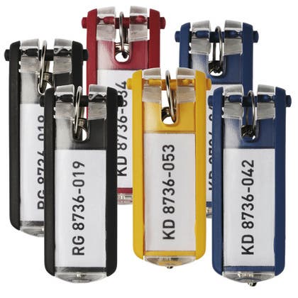 Nyckelbricka/Nyckelring 6-pack Keyclip