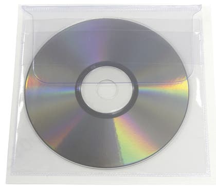CD-ficka självhäftande med flik