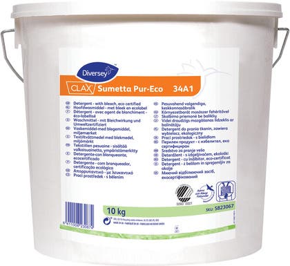 Tvättmedel pulver Clax Sumetta Pur-Eco 10 Kg