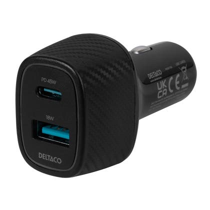 Billaddare med USB-A & USB-C