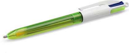 Kulspetspenna Bic Grip Fluo 4-färger