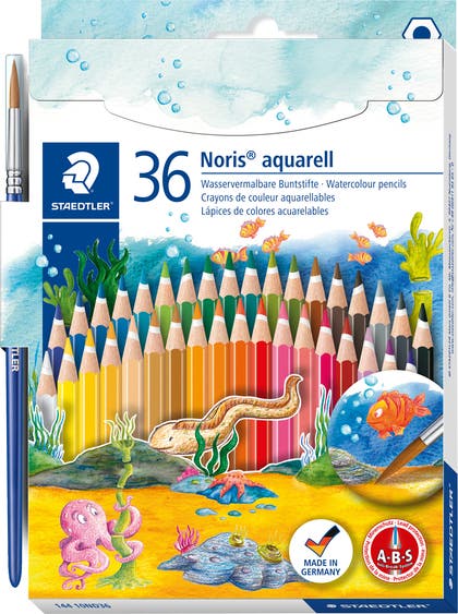 Akvarellpennor Staedtler inkl. pensel