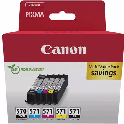 Bläck Canon PGI-570 PGBK/C/M/Y/BK 5-pack