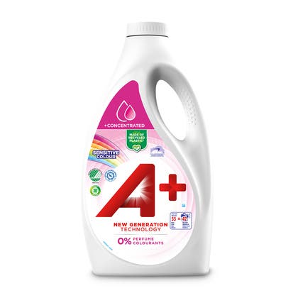 Flytande tvättmedel A+ Sensitive Color 2200 ml