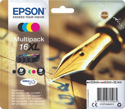 Bläckpatron Epson T1636 C13T16364012 färg