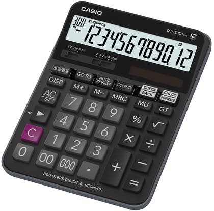 Bordsräknare Casio DJ-120D plus