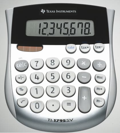 Bords-/ Miniräknare Texas TI-1795 SV