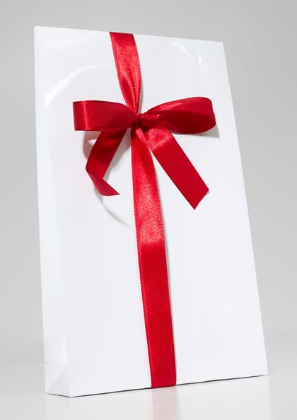 Presentpåse Vit Blank